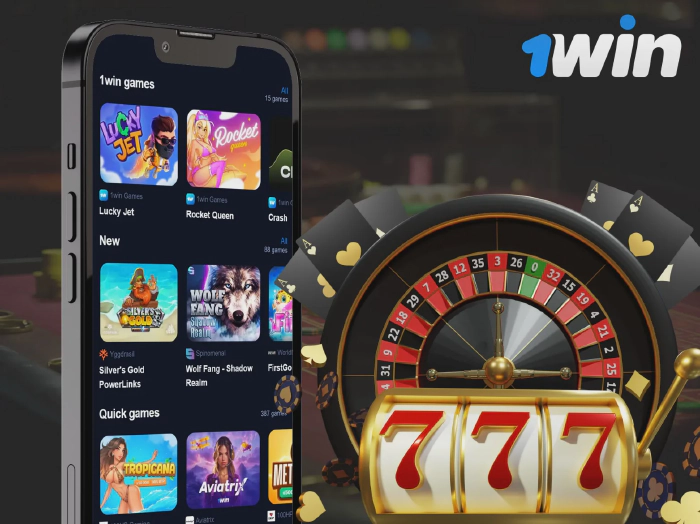 Casino games on the 1win app