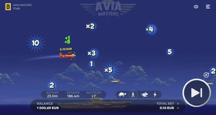 1win Avia Masters gameplay in Indonesia