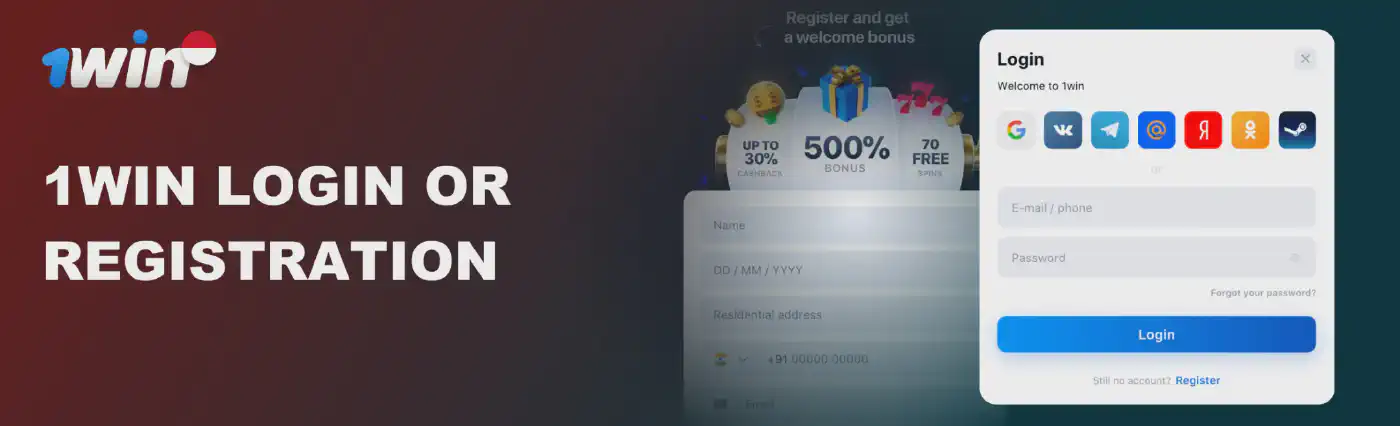 Registration at 1win Indonesia