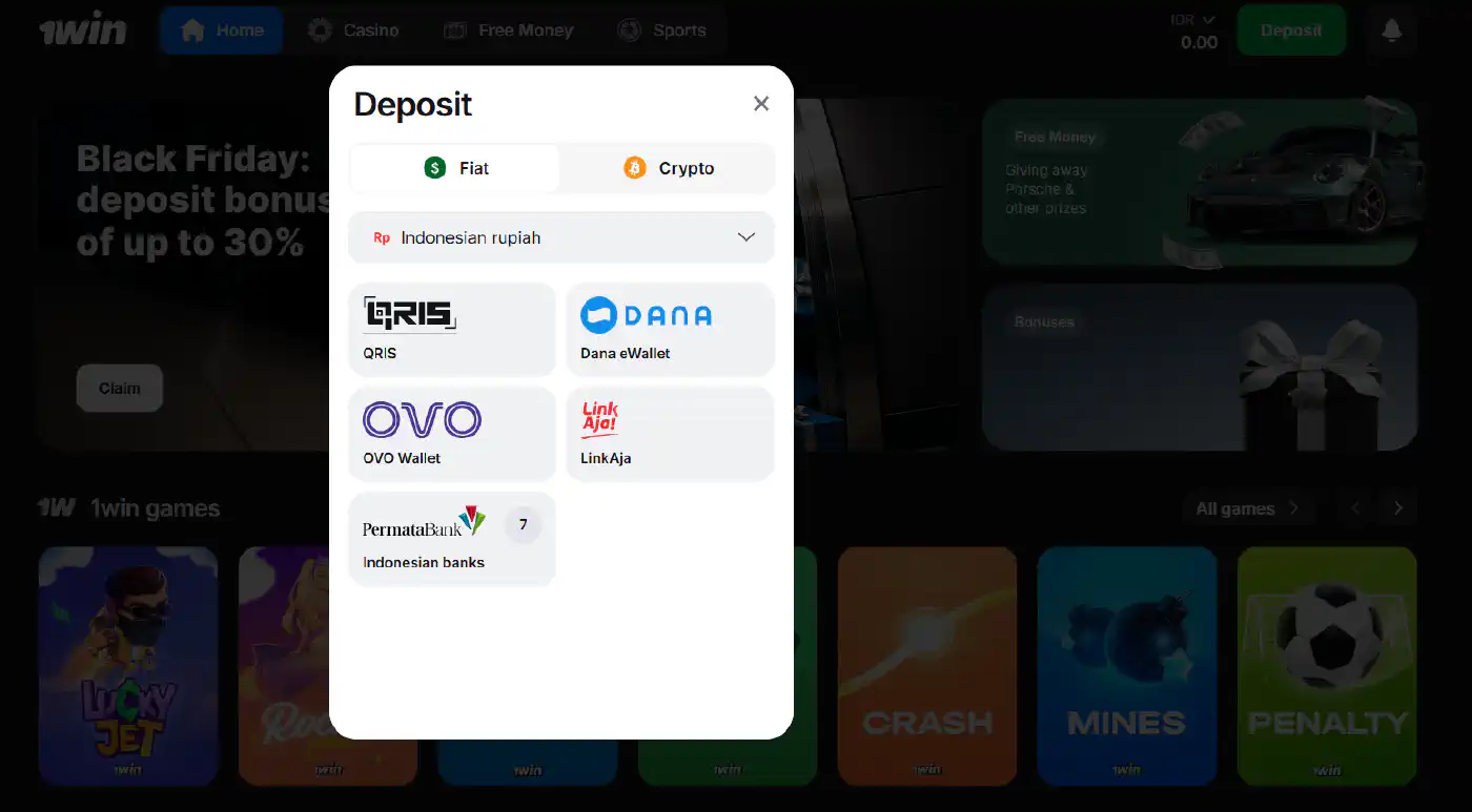 Minimum and maximum deposit amounts on 1win Indonesia explained for players